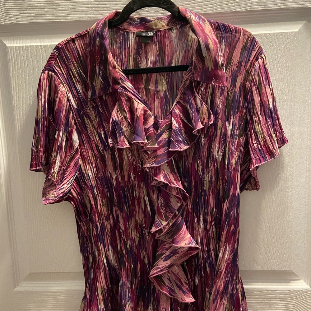 East 5th Multicolor Ruffle Blouse